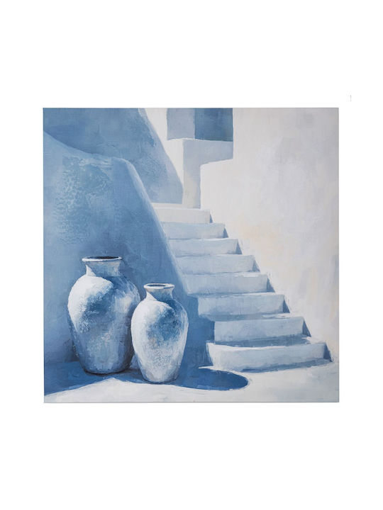Iliadis Greek Island Πίνακας σε Καμβά 80x80cm
