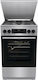 Gorenje Κουζίνα 70lt με Εστίες Υγραερίου Π50εκ. Silver