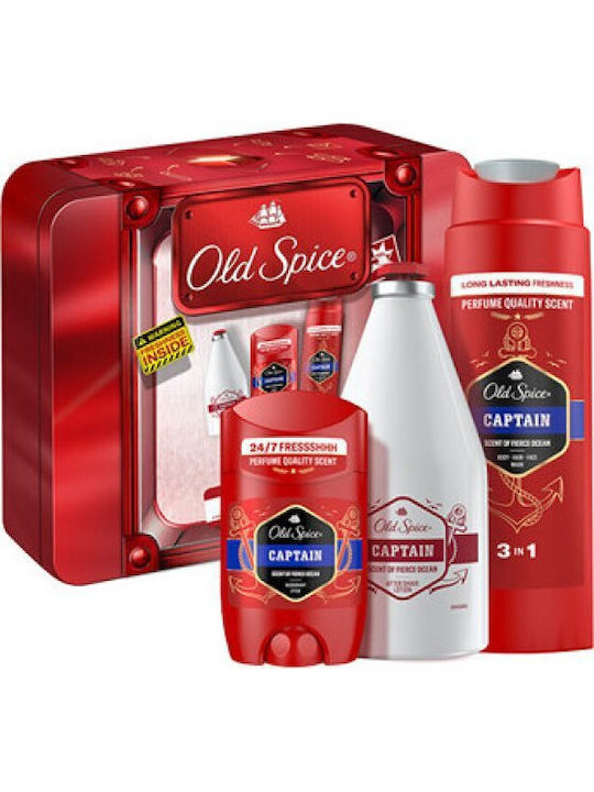 Old Spice Captain Set Îngrijire pentru Curățare corp 3buc