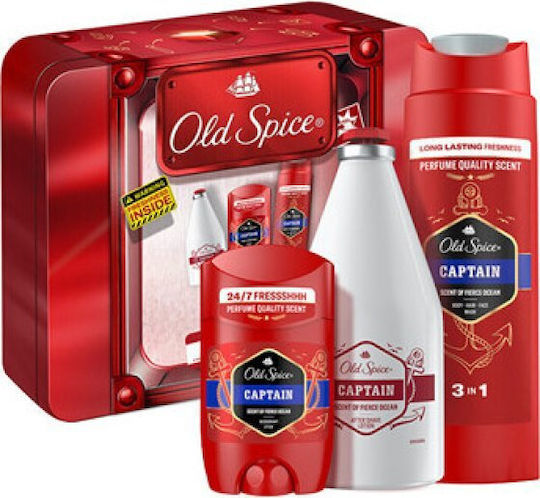 Old Spice Captain Σετ Περιποίησης για Καθαρισμό Σώματος 3τμχ