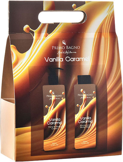 Primo Bagno Vanilla & Caramel Σετ Περιποίησης για Ενυδάτωση & Καθαρισμό Σώματος 2τμχ