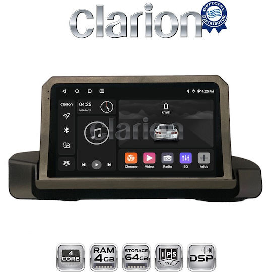 Clarion Car Audio System for BMW Series 3 2005-2012 (Bluetooth/USB/WiFi/GPS/Apple-Carplay/Android-Auto)