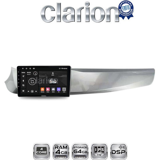 Clarion Auto-Audiosystem für Alfa Romeo Giulietta 2010 > 2014 (Bluetooth/USB/WiFi/GPS/Apple-Carplay/Android-Auto)