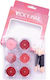 Vicky Nail Διακοσμητική Σκόνη Glitter Νυχιών Κόκκινη 6 Τμχ X 0,8γρ & 6 X Διπλά Πινελάκια Εφαρμογής