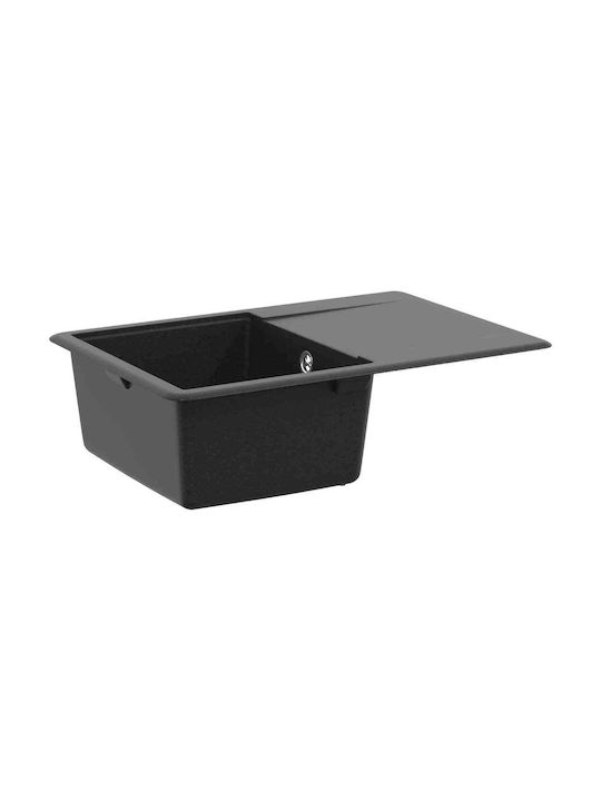 vidaXL Drop-In Küchenspüle aus Flüssigem Granit...