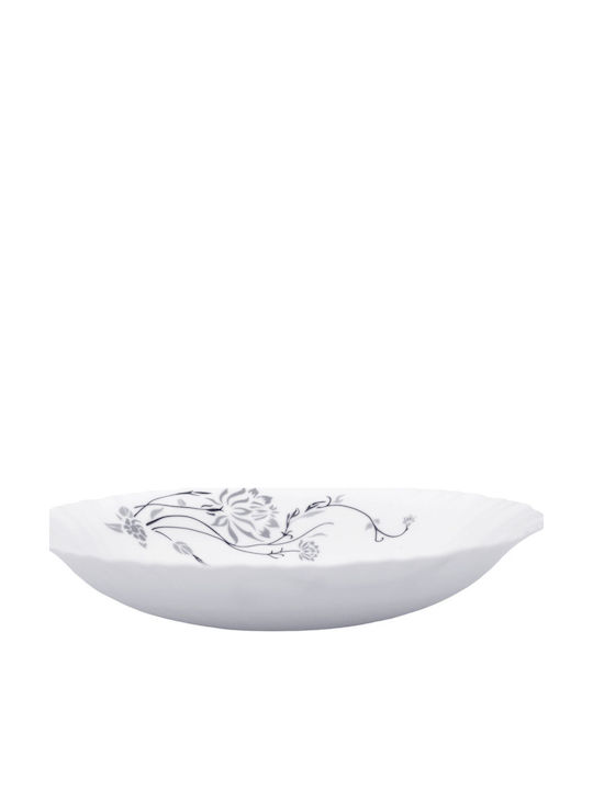 Ankor Plate Soup Glass White 21.5cm 8pcs