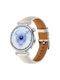 Silber Leder Tragbare Bänder Huawei Watch GT 6 41mm GT 5 41mm GT 4 41mm Beige