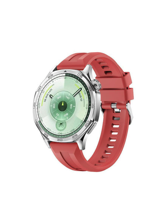 Armband Silikon Silber (Huawei Watch GT 6 / GT 6 Pro 46mm)