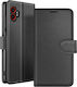 Zanaé Husa Wallet Galaxy Xcover 7 Pro Stand Magnetic Tab Neagră