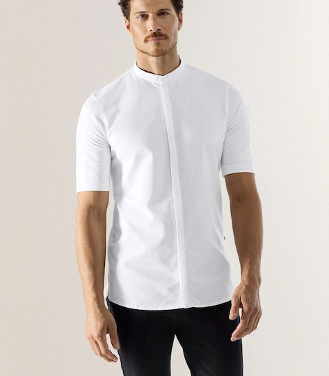 Le Nouveau Chef Rashguard Bucătar Bumbac Alb cu Mâneci scurte