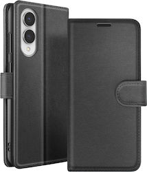 Zanaé Brieftasche Hülle Galaxy S25 Edge Stand Magnetischer Tab Schwarz