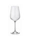 Crystal Bohemia Optic Set of Glasses for White Wine made of Crystal in White Color Stemmed 360ml 6pcs