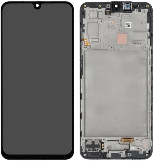 Samsung A175f Galaxy A17 4g LCD Display with Touch Unit with Front Cover Black Service Pack