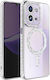 Avizar Case Redmi 15c Compatible Magsafe Rhinestone Border Silver