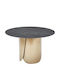 0063 Tisch Speisesaal Grey, Gold 120x75cm