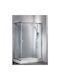 Tema Cabin for Shower with Sliding Door 100x72x180cm Mat Chrome