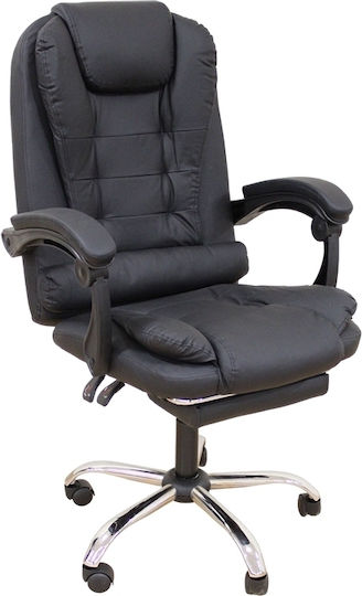 Armchair with Footstool 64x67x50cm Black