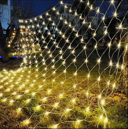 192 Lămpițe LED 3m. x 200buc Alb cald tip Plasă 1buc