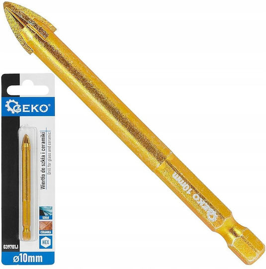 Geko Drill with Hexagonal Shank for Glass και Tiles 10mm