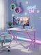 Γραφείο Gaming Crimsonroz Ξύλινο Crimson-roz 60x120x75εκ.