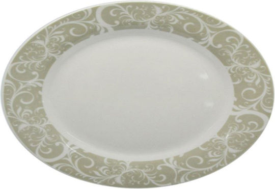 Ankor Serving Platter made of Porcelain Gray