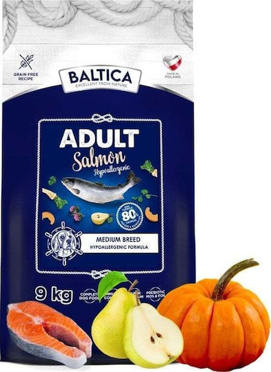 Baltica 9kg Trockenfutter für Hunde mittlerer Rassen mit Lachs