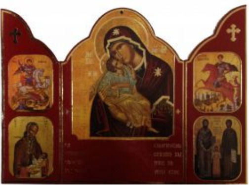 Triptych Mică Imagine Maica Domnului Diverse Modele 6898-004b