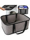 Verk Group Fabric Collapsible Gray Laundry Basket