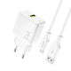 Dudao Charger GaN with USB-A Port and Cable Lig...