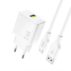 Dudao Φορτιστής GaN με Θύρα USB-A και Καλώδιο U...