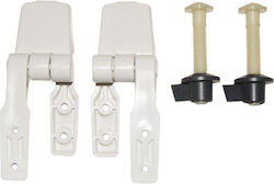 Jabsco Compact Set Plastic Replacement Hinges Screws Toilet Former Code Fni 2424892 Jabsco 23.fn.z29098-1000