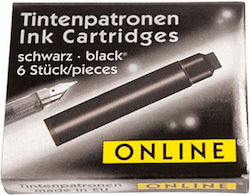 Online 5 Replacement & Pen Inks for Fountain Pen Black