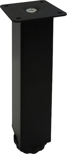 Gian Metal Furniture Leg 20cm Black N55-20-BLCK