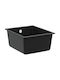 vidaXL Drop-In Chiuvetă din Granit Sintetic L37xW46cm Negru