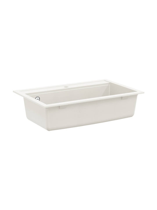 vidaXL Inset Kitchen Sink Made of Liquid Granit...