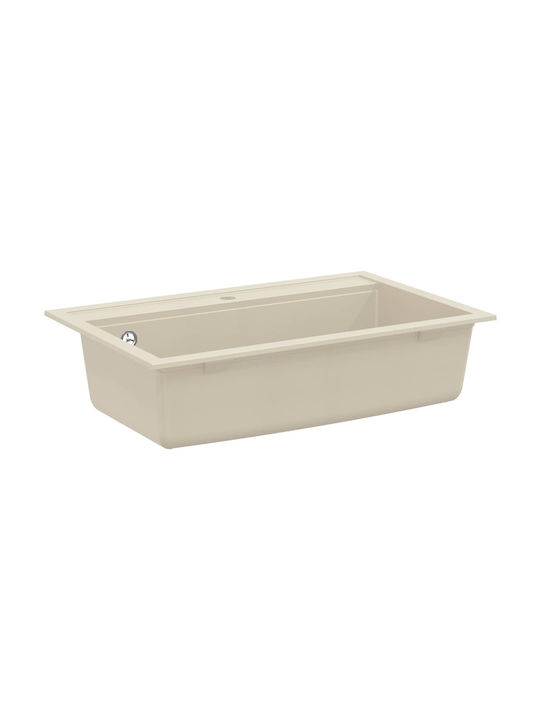 vidaXL Inset Kitchen Sink Made of Liquid Granit...