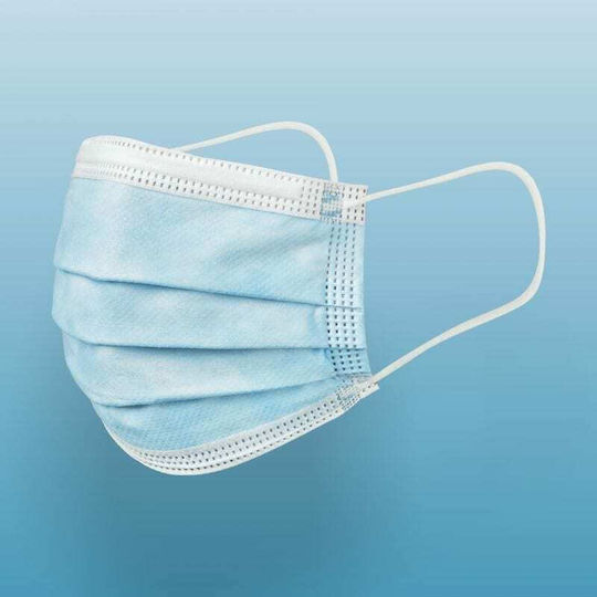 Larisa Face Cover Μάσκα Προστασίας Μιας Χρήσης Χειρουργική Γαλάζια 9927 50τμχ