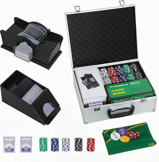 Αξεσουάρ Σετ 300 Μάρκες Poker σε Βαλίτσα με 3 Τράπουλες