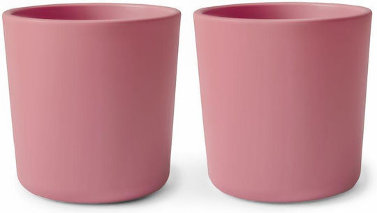 Mushie Baby Cup made of Plastic Pink 220ml for 6m+m+
