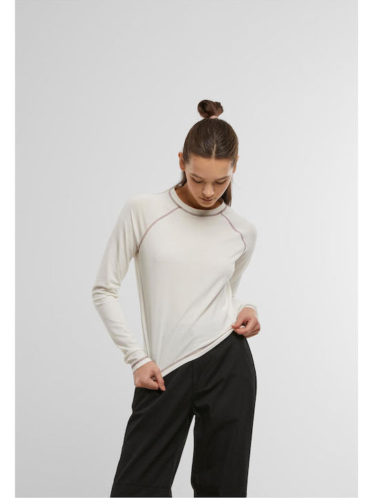 Urban Classics Contrast Damen Bluse Langärmelig...