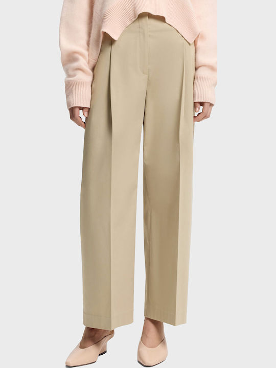 Boss Γυναικείο Υφασμάτινο Παντελόνι Beige