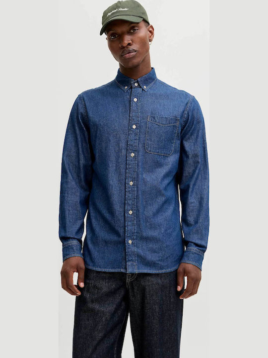 Jack & Jones Деним Мъжка Риза Medium Aged Denim