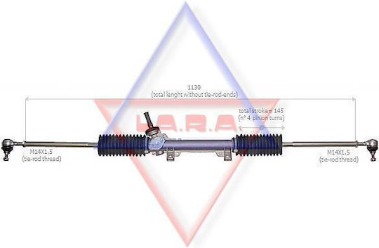 Cremalieră Citroen C15 Vd Peugeot 205 I 741a/c 205 Ii 20a/c 309 Ii 3c 3a 4000.46 300013-4964