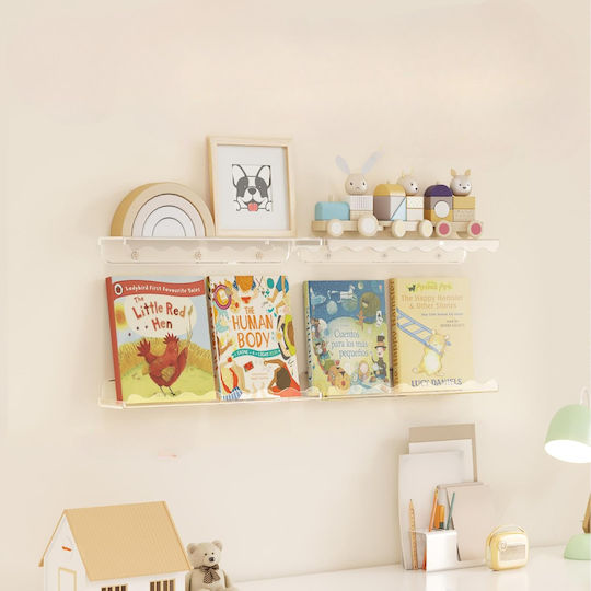 Kinderregal Wandhalterung 38,1x8,6x4,5cm