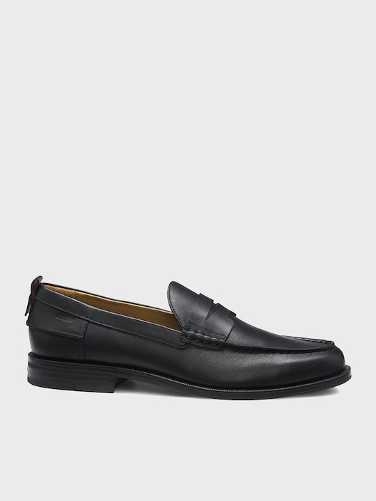 Varian Men's Leather Loafers Black