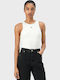 Hugo Stretch Jersey Bodysuit Stacked Logo Dasiel White Tops Women's White 50545196-100