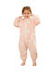Queen Mother Winter Sleeping Bag with Feet Light Pink