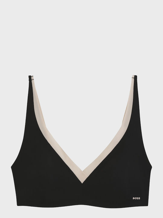 Boss Two-tone Bra Adjustable Straps Unlined_b.mirage Black Εσώρουχα Female Black 50556262-001