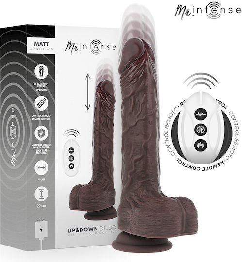 Intense Matt Realistisch Vibrator mit Fernbedienung 15cm Braun