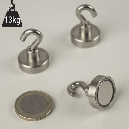 Magnet Base Hook Φ20x6mm X M4 Neodymium Traction Force 13kg